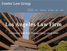 Tablet Screenshot of fowlerlawgroup.com